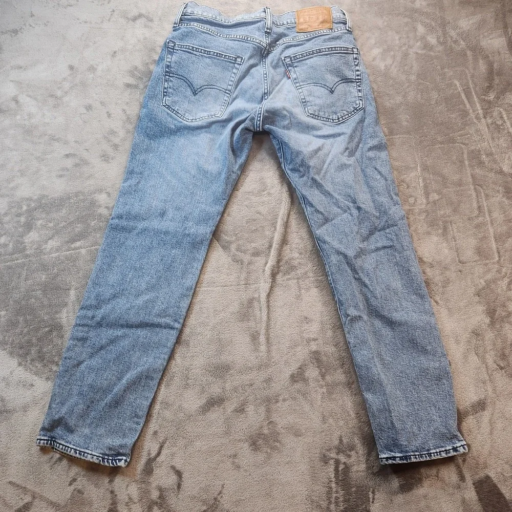 Levis Jeans 502 Mens 30x30 Blue Premium Tapered Denim Medium Wash